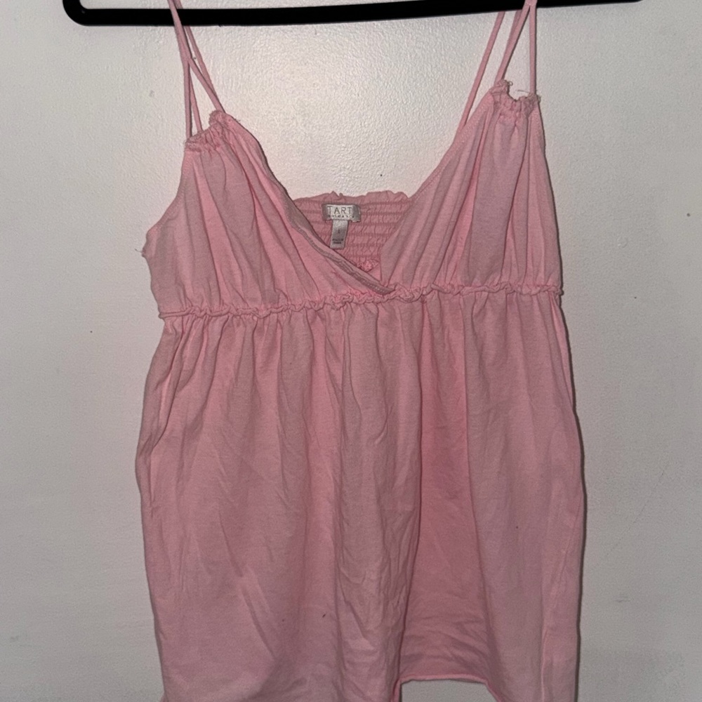 Tart Intimates Pink Flowy Babydoll Cami Tank Top Size L